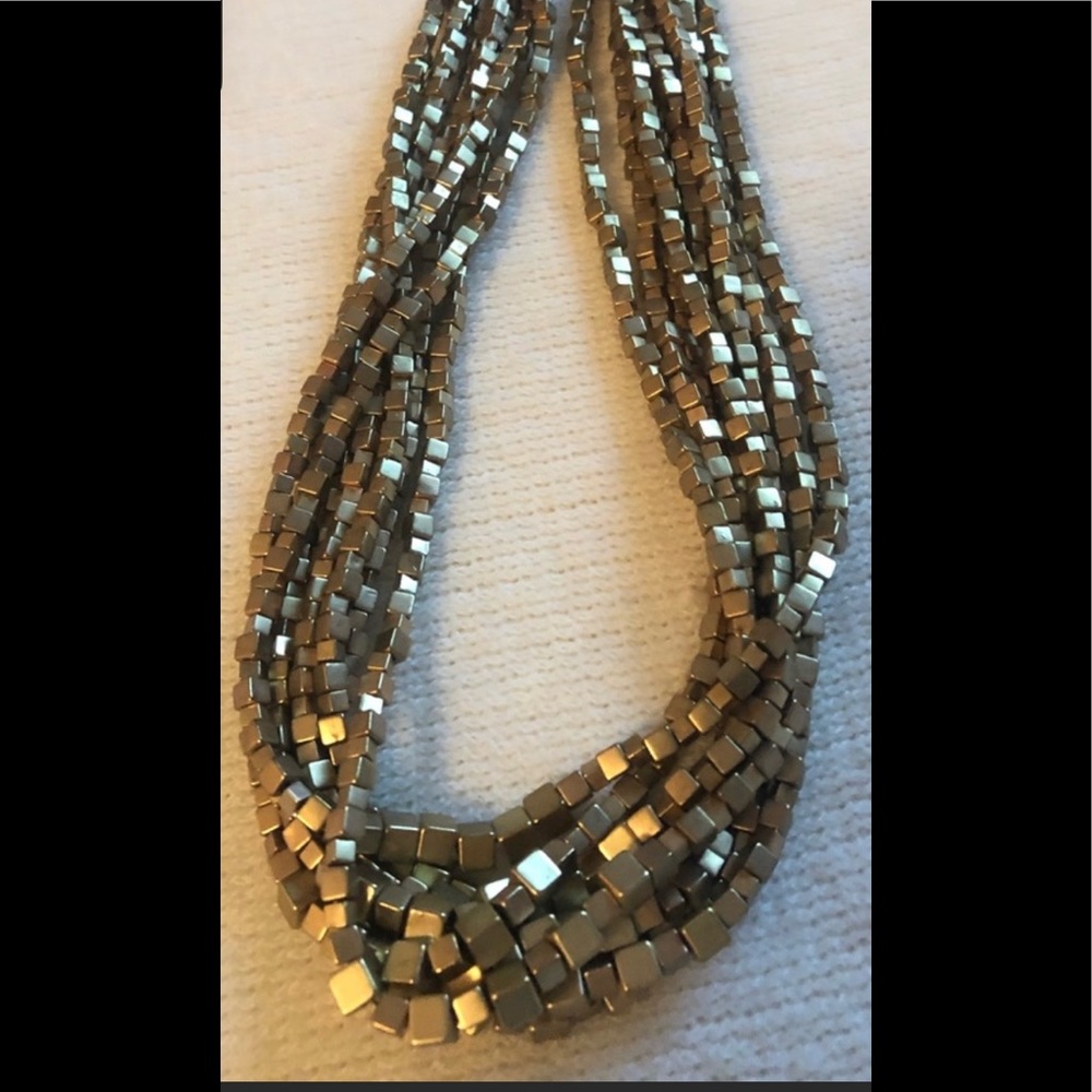 Multi chain chunky necklace